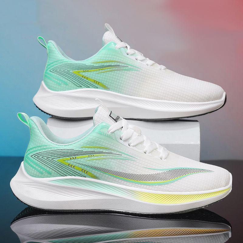 Sommer neue Herrenschuhe Trend atmungsaktives Mesh dicke Sohle leicht Mode lässig rutschfest Tide mit Lauf Sport Herrenschuhe