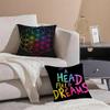 Sustainable Fashion Band CColdplay star Cushion Cover Linen Pillowcase Cover Soft Decor for Sofa Home Room