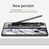 For Samsung Galaxy Z Fold6 5G Kickstand Phone Case PC Folding Cover with Tempered Glass Film+Stylus Pen