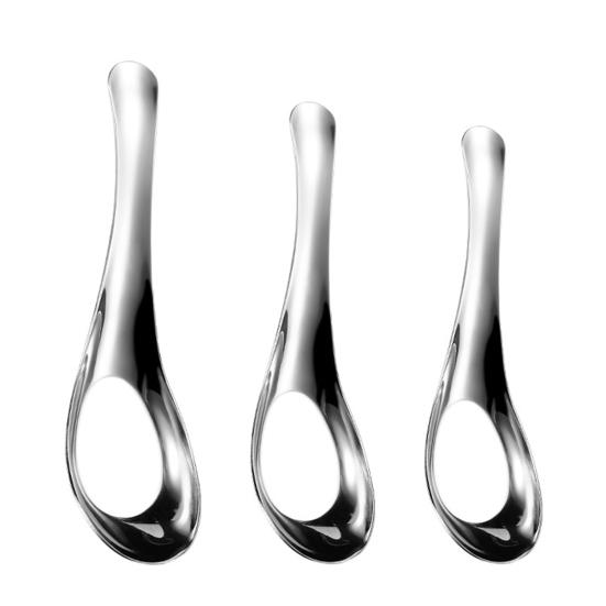 Soup Spoons Stainless Steel Dinner Spoons Heavy Duty Thick Short Handle Table Spoons for Soup Cereals Bouillon Dessert
