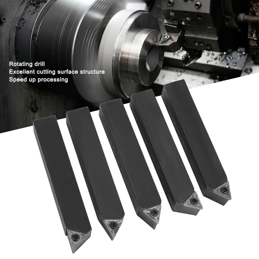 5 Piezas Herramienta de Corte de Torneado de Carburo Indexable Cortador de Hardware 34?Pulgada para Taladrar Avellanar