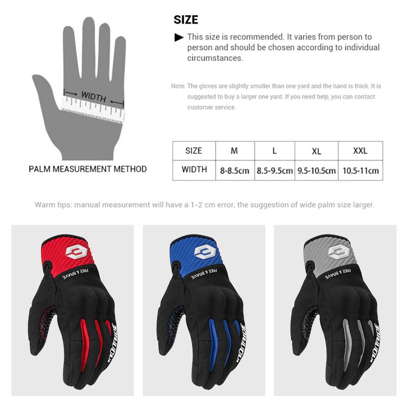 Summer Motorcycle Gloves Anti Slip And Breathable Off-road Motorcycle Gloves Outdoor Riding Touch Screen Gloves Riding Equipment