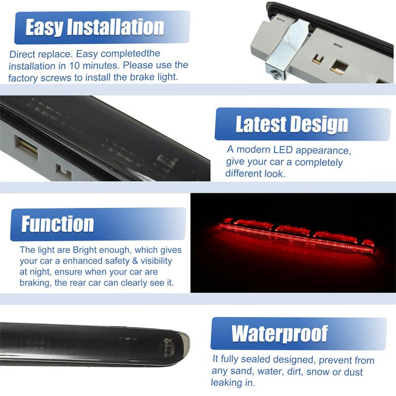 A2038201456 Led Tail Brake Stop Warining Lamp Car Rear Bumper Light Bulb High Quality Auto For Benz E-Class W203 2038200156