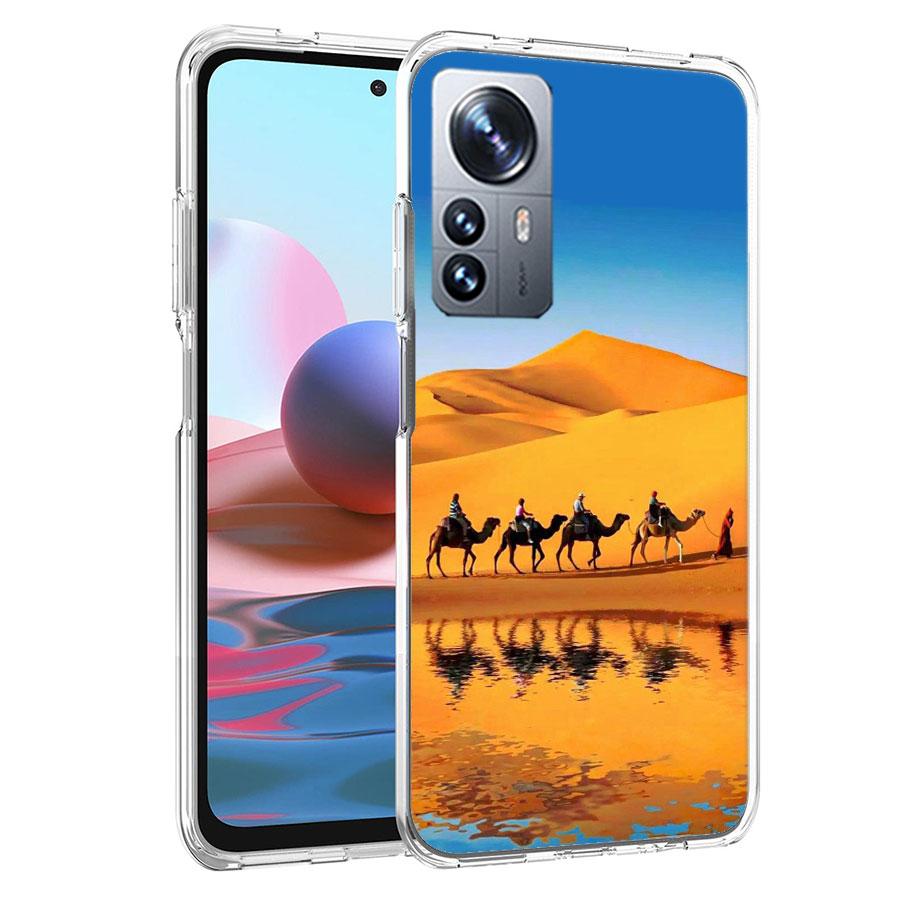Desert Camel Caravan Grazing Phone Case For Redmi Note 15 Pro 5G 14 13 12 Pro Plus 11 11T 11E 11S 10 Pro 10S 9 9S Cover Cell Cle
