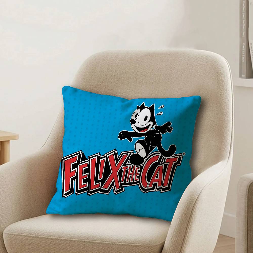 FFelix Cartoon The CCat Lucky Dragon Pillow Cover Sofa Cushion Cover Home Room Decoration Children Gift