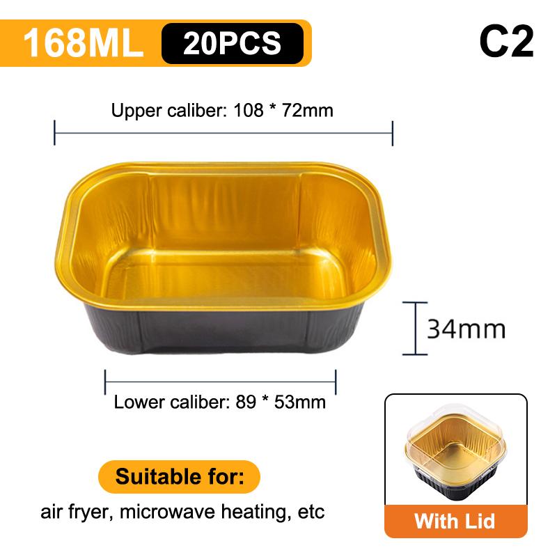 Foil Cupcake Liners Heat Resistant Aluminum Cake Cups With Lid Round Baking Cups With Lids Kitchen Wedding Birthday Party Supply