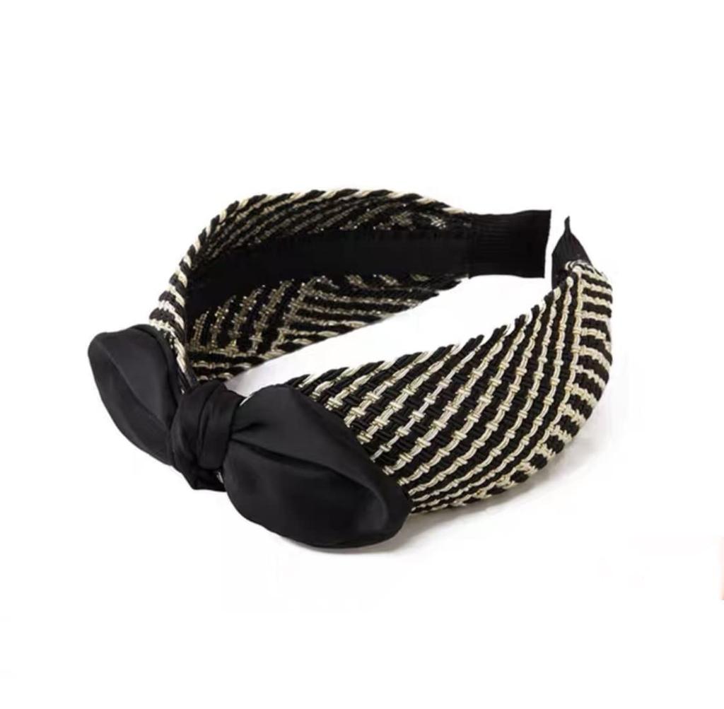 Avance Headband Hairband Ribbon Line Cute Adult Popular Hair Accessory Black Women's