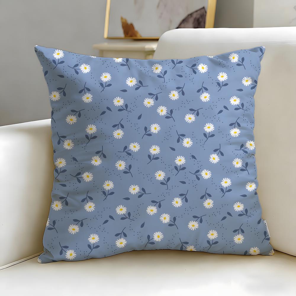 Retro patterns Cushion Cover Soft EasyWash Pillow Case Versatile for Couch Bed Travel and Office