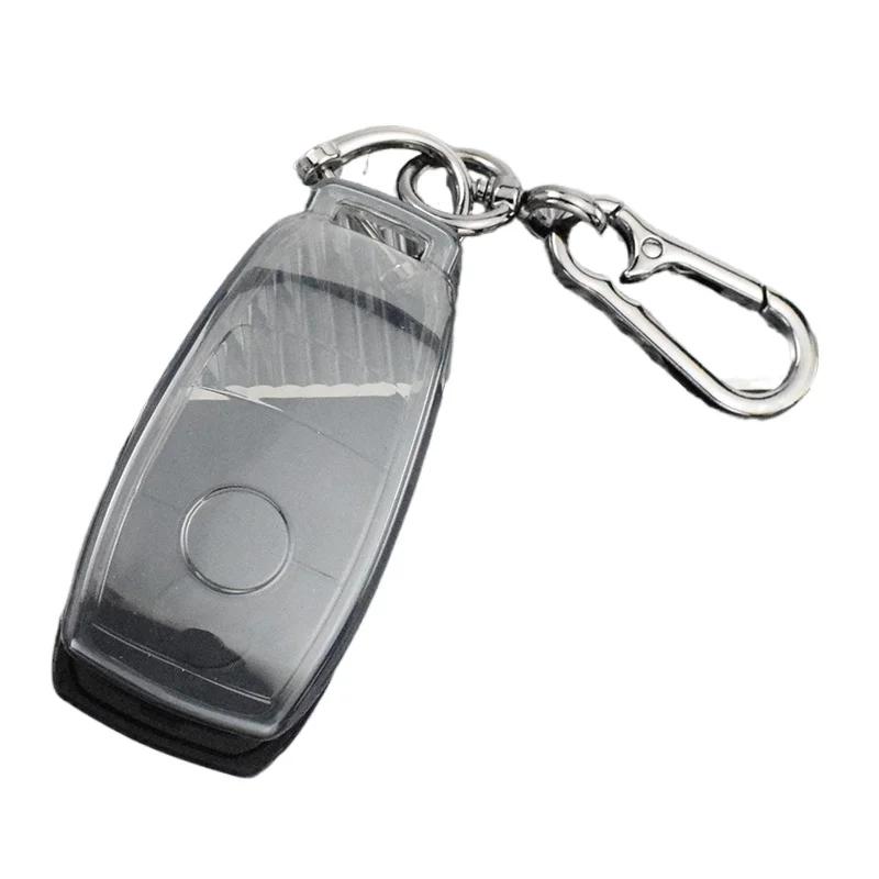 Transparent Tpu Car Key Cover Case Shell Fob Bag For Mercedes Benz A C E S G Class Glc Cle Cla W177 W205 W213 W222 X167 Amg
