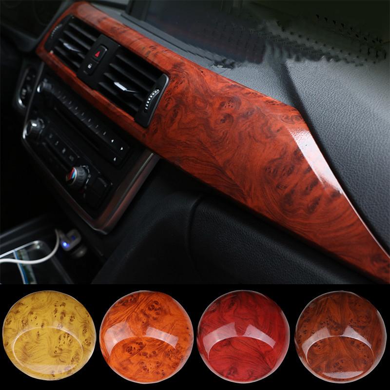 30x50/100cmPVC Self Adhesive Wood Grain Textured Car Vinyl Wrap Film Car Internal Stickers DIY Film Universal Interior Accessory