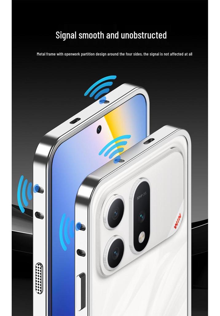 Metal Heat Dissipation Phone Case with Haima Buckle for Honor Win Turbo, Anti-Fall Protection