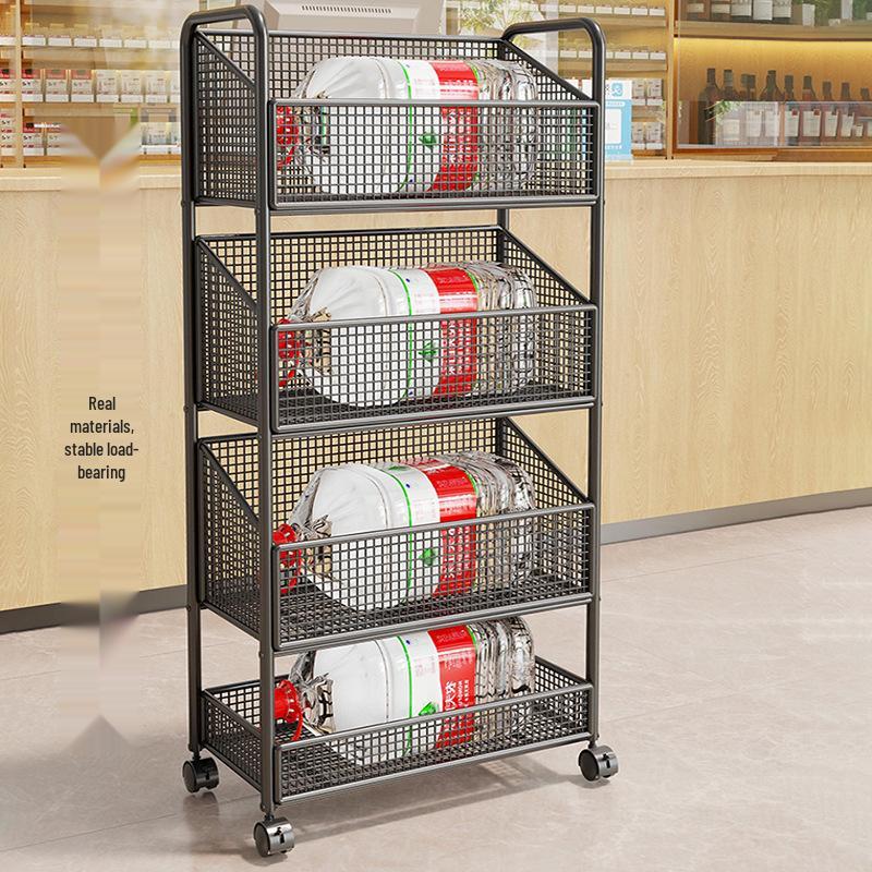 Multi-Layer Display Rack for Snacks, Baby Items, and Stationery in Convenience Stores and Pharmacies
