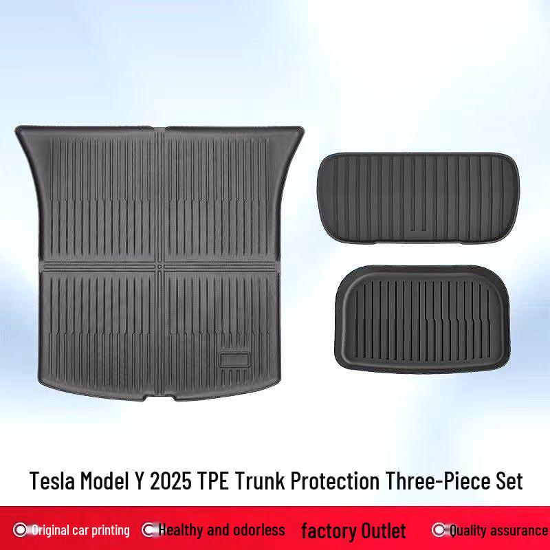 High-Quality TPE Trunk Mat for Tesla Model Y - Premium Car Floor Mats