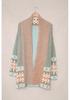 Shi Ying Ethnic Style Printed Knit Cardigan for Women - Autumn/Winter Collection