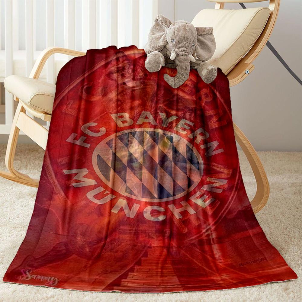 Bayern Munich Blanket Ultra-Soft Suitable for Bed Livingroom Bedding for All Seasons Stylish Decor Gift for Travel Home Birthdays