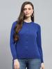 Womens Regular Fit Solid Cardigan