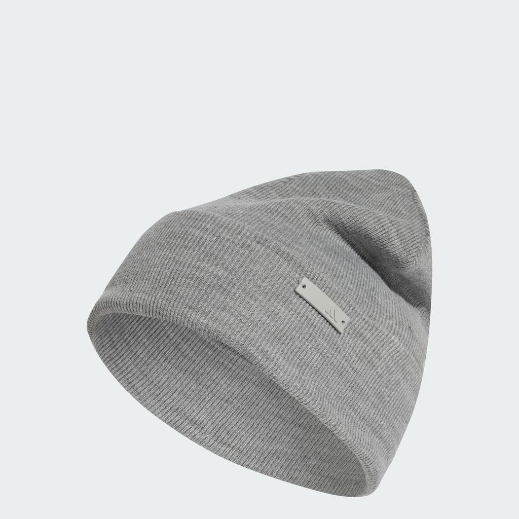 Adidas Dzianinowa tonalna czapka beanie średni szary melanż męska czapka, (JD0295)