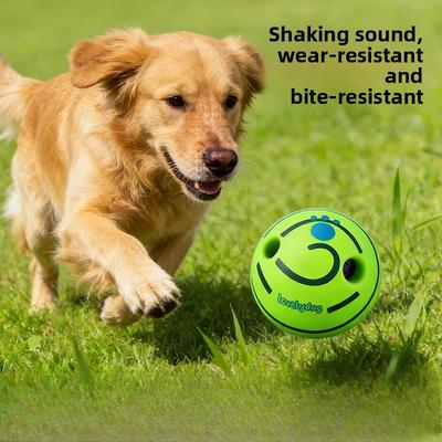 Giocattolo per Cani Palla Sonora Rotolante, Palla per Auto-divertimento, Palla Ridacchiante Stravagante, Palla per Sollievo dalla Dentizione, Palla Resistente da Masticare, Palla Sonora per Animali Domestici