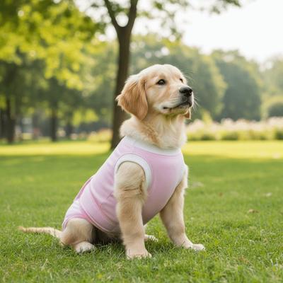 Verstellbarer Hunde-Sterilisationsanzug Ärmellos Anti-Lecken Haustier Physiologische Hose Atmungsaktiv Bequem Postoperativer Body