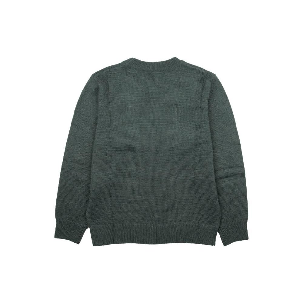 Einfarbig Lässiger Rundhals Pullover Langarm Unisex Oberteile Armeegrün LUT006387203166-A04827