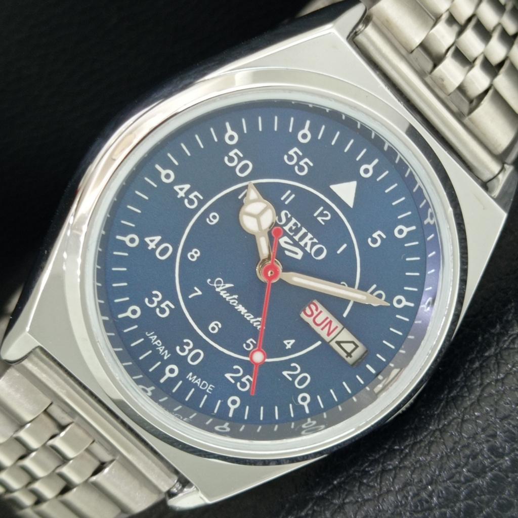 

REFURBISHED SEIKO 5 AUTOMATIC 6309A JAPAN MENS VINTAGE BLUE DIAL WATCH a442165-1