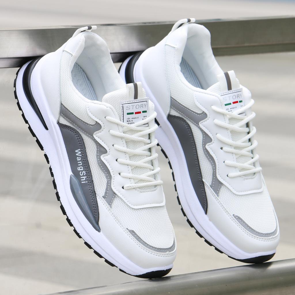 Summer All-match Men's Running Sneakers Breathable Non-slip Damping Casual Sports Shoes Outdoor Soft Vulcanized Shoes Zapatillas