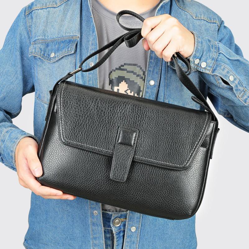 Real Cowhide New Business Casual Shoulder Bag Multifunctional Large Capacity Retro Leather Men's Crossbody Wholesale