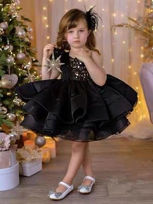 Princess Dress for Girls - Puffy Sequined Birthday, Performance, and Evening Wear