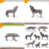 Wild Animal Pvc Gray Wolf Model With Realistic Design For Childrens Educational Play
