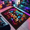 Gamer Teppich Neon-Spielecontroller-Design Rutschfester Teppich für das Spielzimmer Perfekt für E-Sport-Enthusiasten Spieleliebhaber Geschenk