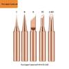 Non-Magnetic 936 Pure Copper 5-Piece Soldering Iron Tip Set for Cross-Border Electric Soldering