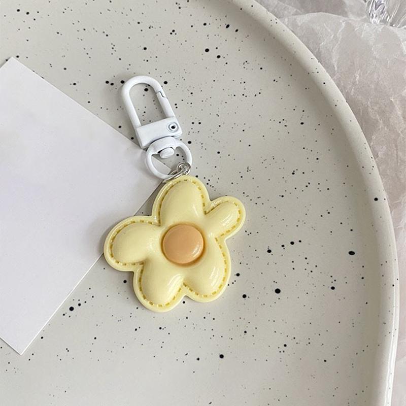 1PC Flower Keychain Decoration Plastic Gift DIY Design Pendant Creativity Lobster Buckle Party Keychain Marker