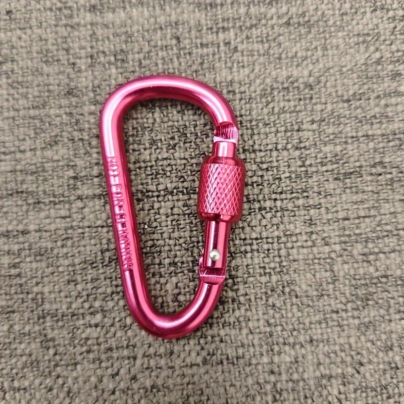 D-shaped Buckle Thickened Outdoor Keychain Buckle Aluminum Alloy Hook Earphone Box Bag Water Bottle Quick Clip