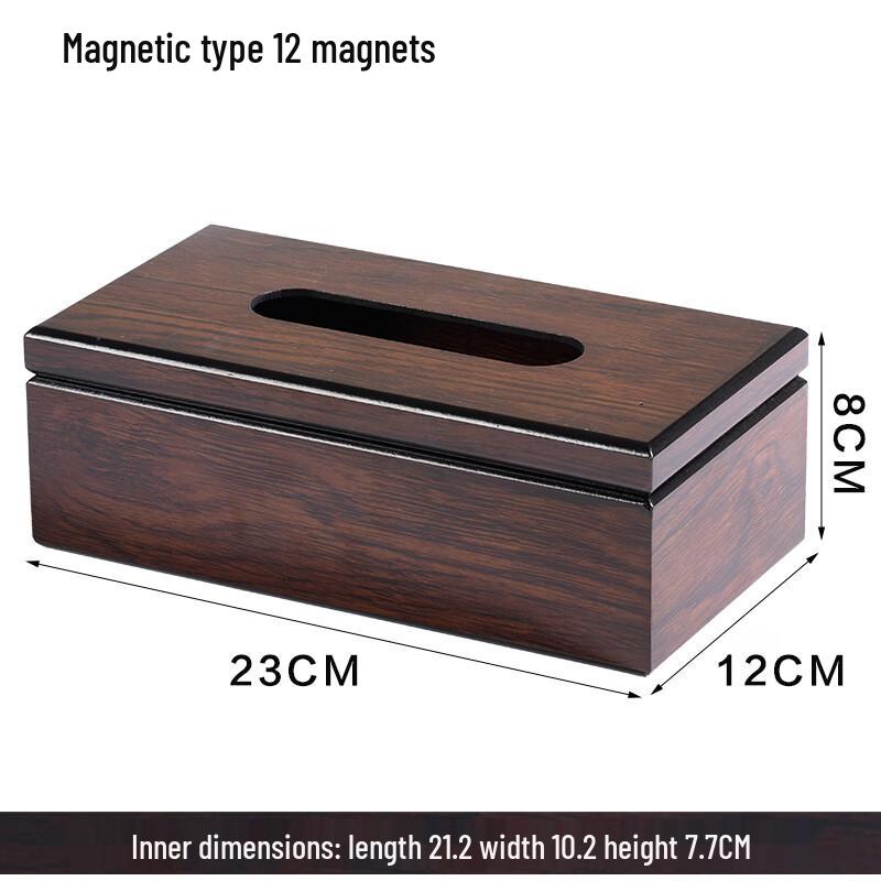 Креативная деревянная магнитная коробка для салфеток