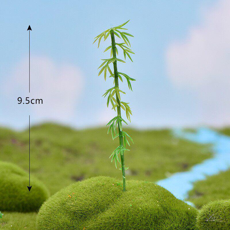 Decorative Miniature Trees & Succulents for Landscaping: Mini Fruit, Willow, Golden Leaf Trees, Moss Micro Landscape DIY Materials