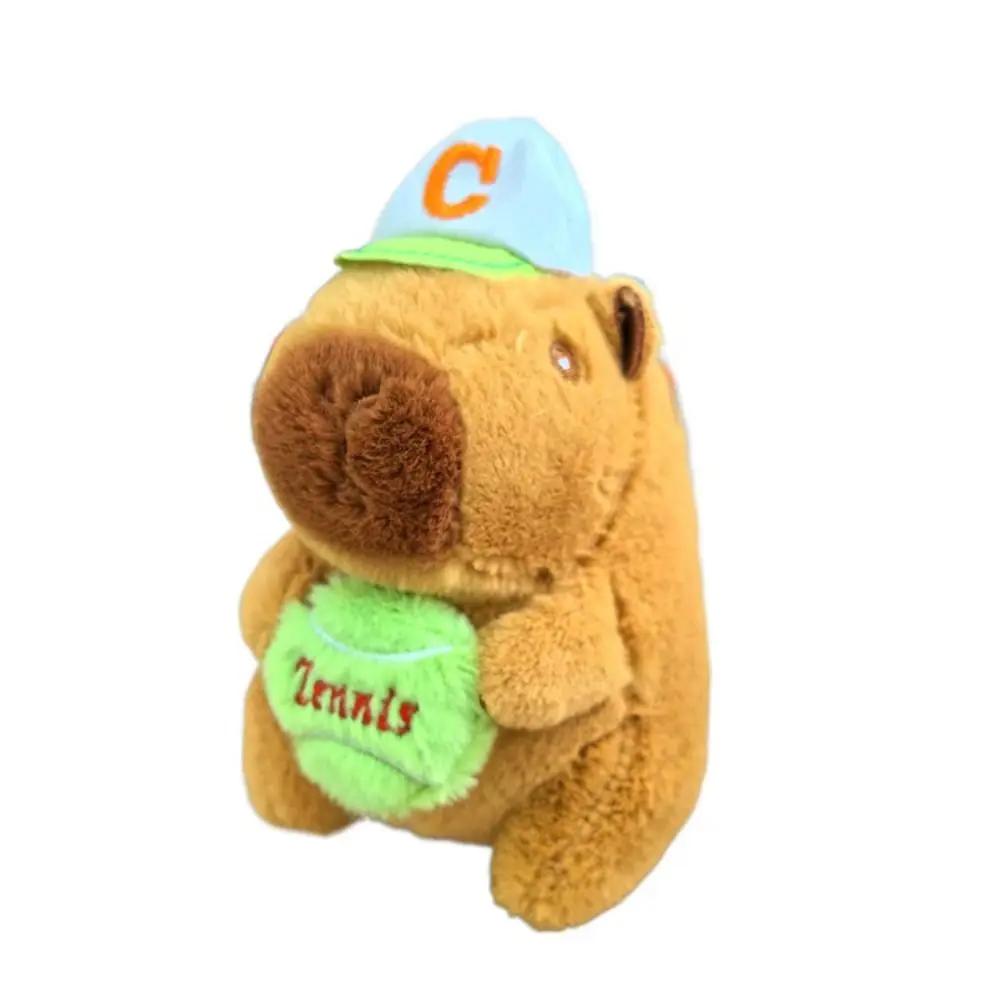 Toy Cartoon Capybara Simulation Capybara Pendant Multicolor Plush Capybara Keychain Accessories Stuffed Animals
