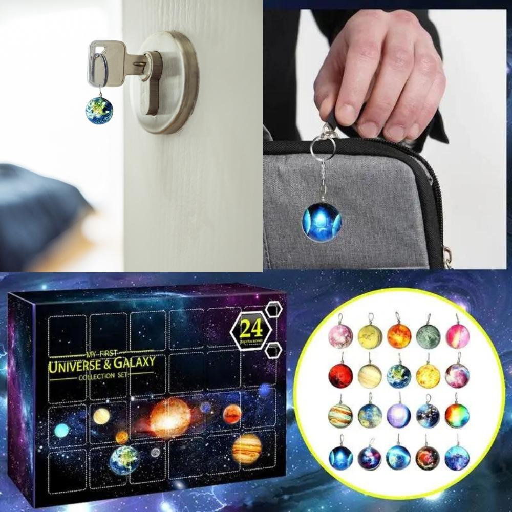 Advent Calendar Planets Space Universe Solar System Pendants 24
