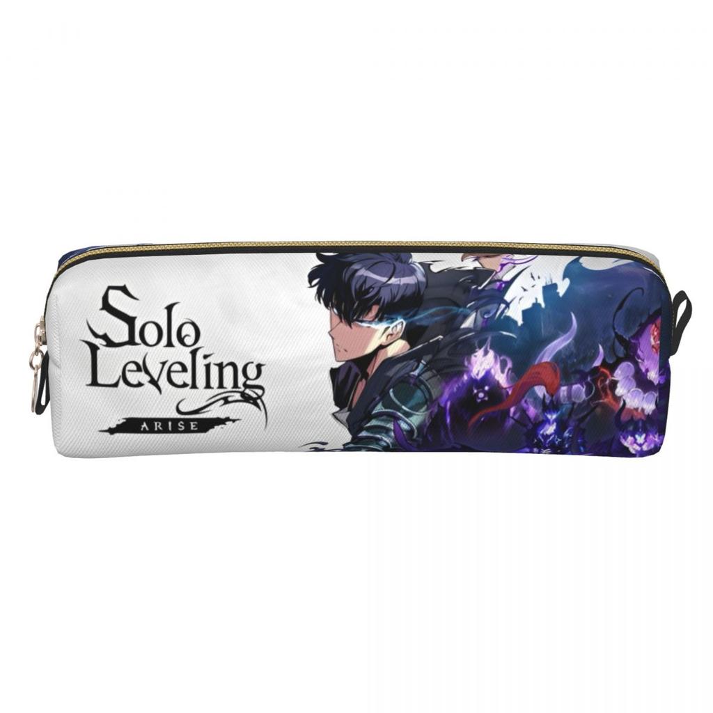 Creative S-Solo L-Leveling Anime Pencil Cases Pencilcases Pen for Student Big Capacity Bag Students School Gift Stationery
