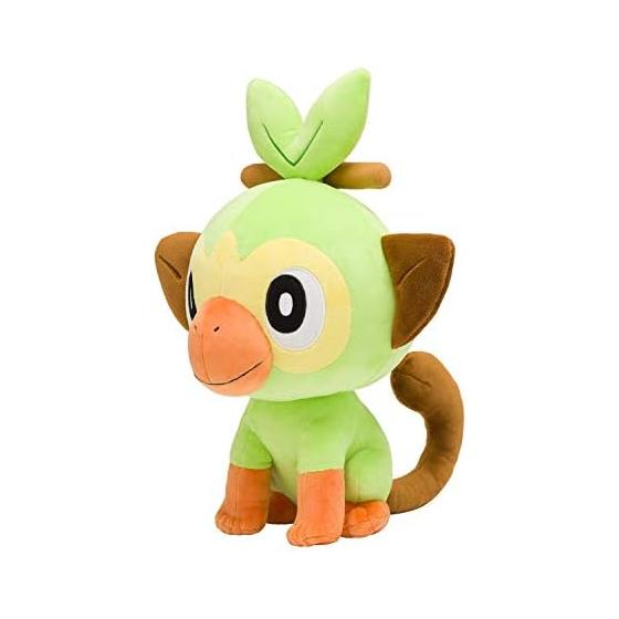 Pokemon Center Original Plush Doll, Life-Sized Grookey, 39x31x35 (HxWxD:cm), Pokemon from the Galar Region