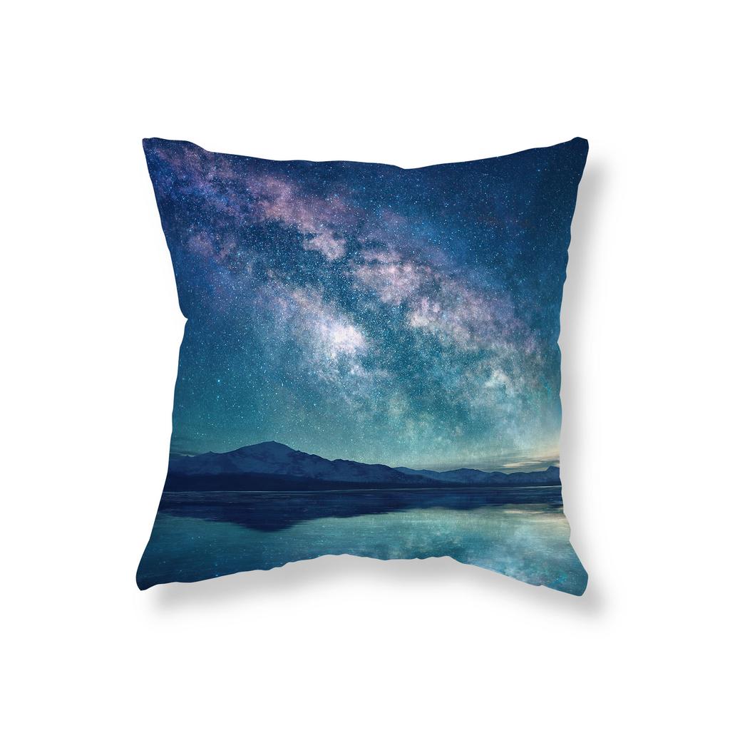 Night Sky Star Landscape Throw Pillow Cover Sofa Car Decorative Pillow Cover Chair Cushion Cover Room Aesthetics Home Decor