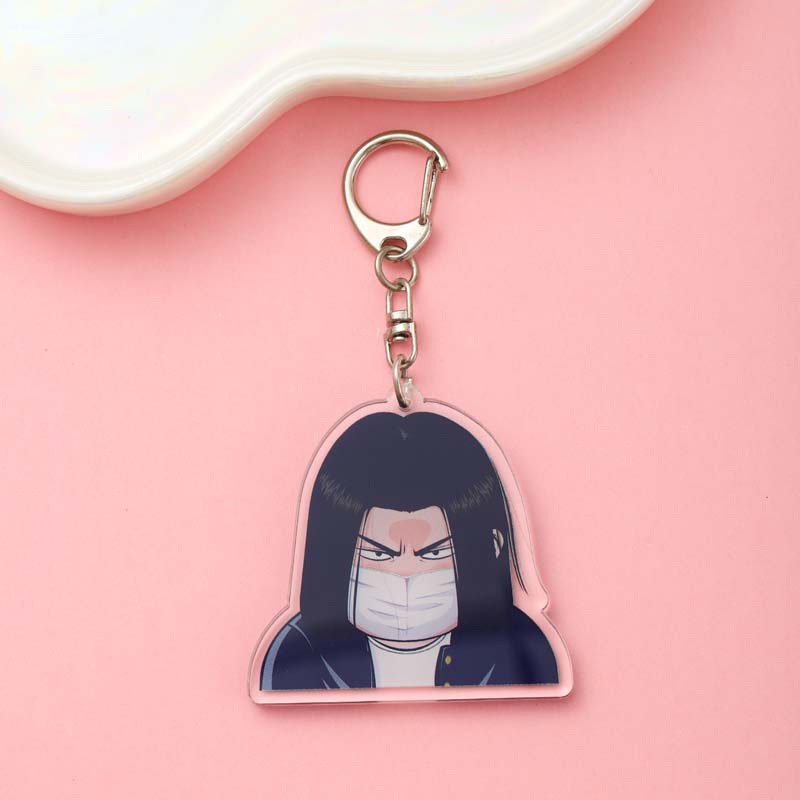 1/14Pcs Anime Figures Slam Dunk Acrylic Car Keychain Cute Backpack Pendant Funny Bag Charms Accessories Decoration Holiday Gifts