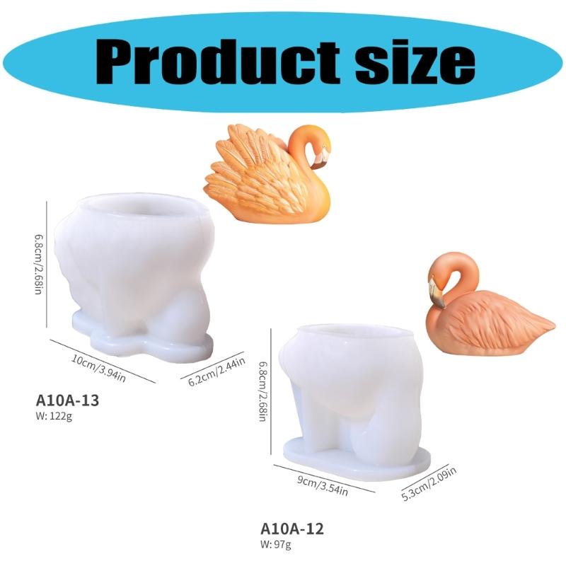 Flamingo Silicone Molds Epoxy Resin Molds for Candle Soap Making Fondant Silicone Mould for Candy Chocolate Cake Baking