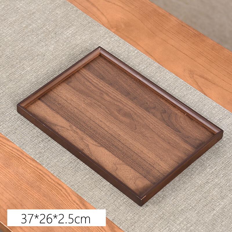 MOLUONA Solid Walnut Tea Serving Tray