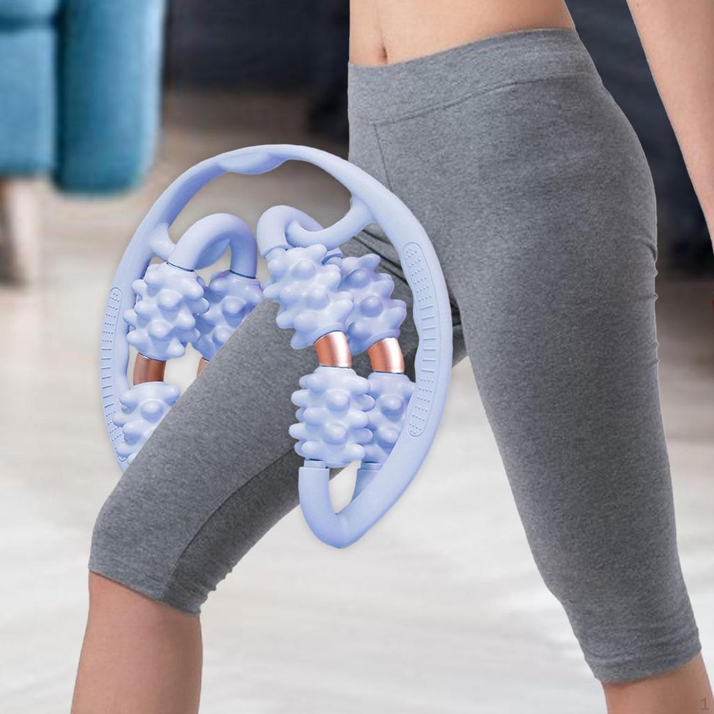Massage Roller Zirkuläre Beinklammer 8 Räder Fitness Körperformungswerkzeug Muskel für