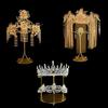 Exquisite und schicke Schmuck-Ausstellungshalterung Chinesische Phönix-Krone-Halterung Halskette
