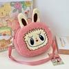 Cute Labubu Crossbody Bag Cartoon Backpack Doll Change Plush Bag Children'S Backpack Cartoon Bag Shoulder Bag Handbag Girl Gift