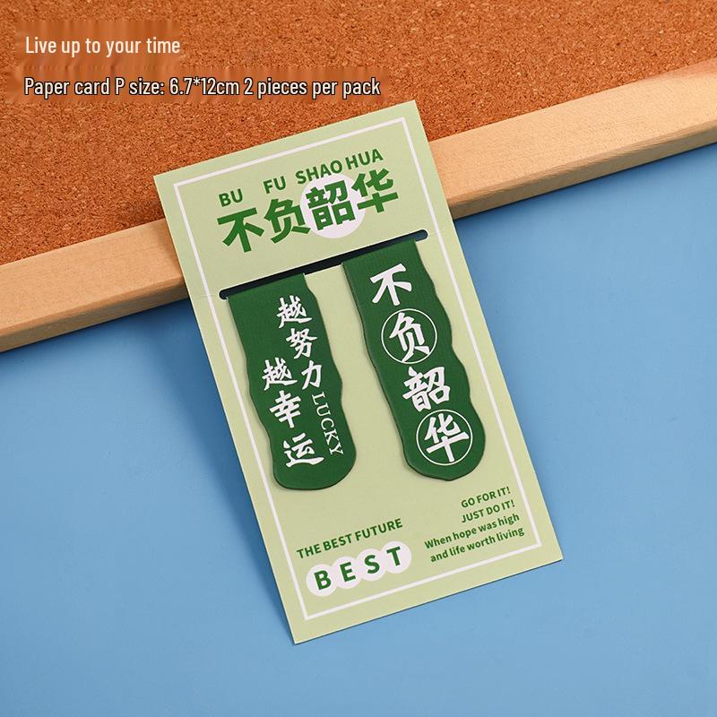 Promising Future: Inspirational Double-Sided Magnetic Bookmark – Perfect Creative Gift for Students