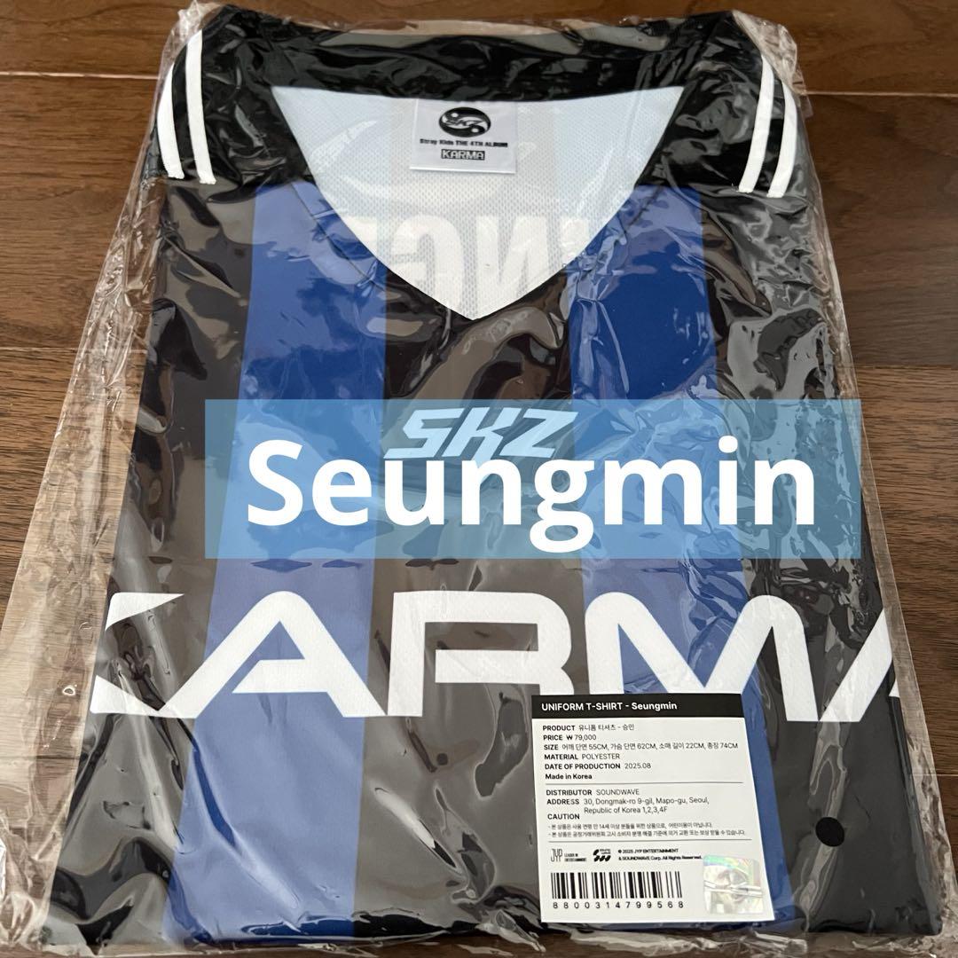 

[USED] straykids KARMA Pop-Up Uniform T-Shirt Seungmin