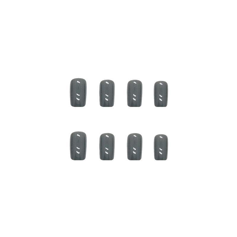 Cement Green Solid Color Square Medium And Long Manicure White High Cold Wind Manicure Wearable Manicure Piece