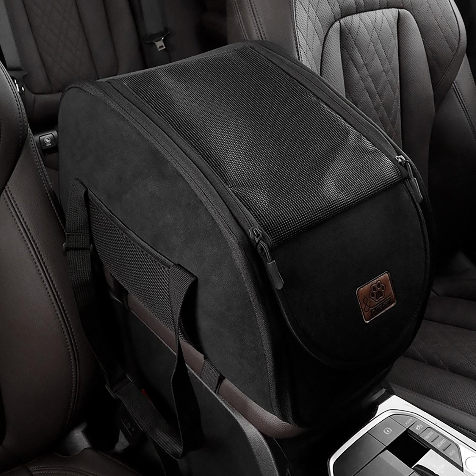 

Переносная автомобильная кровать для маленьких собак и кошек One Size чёрный